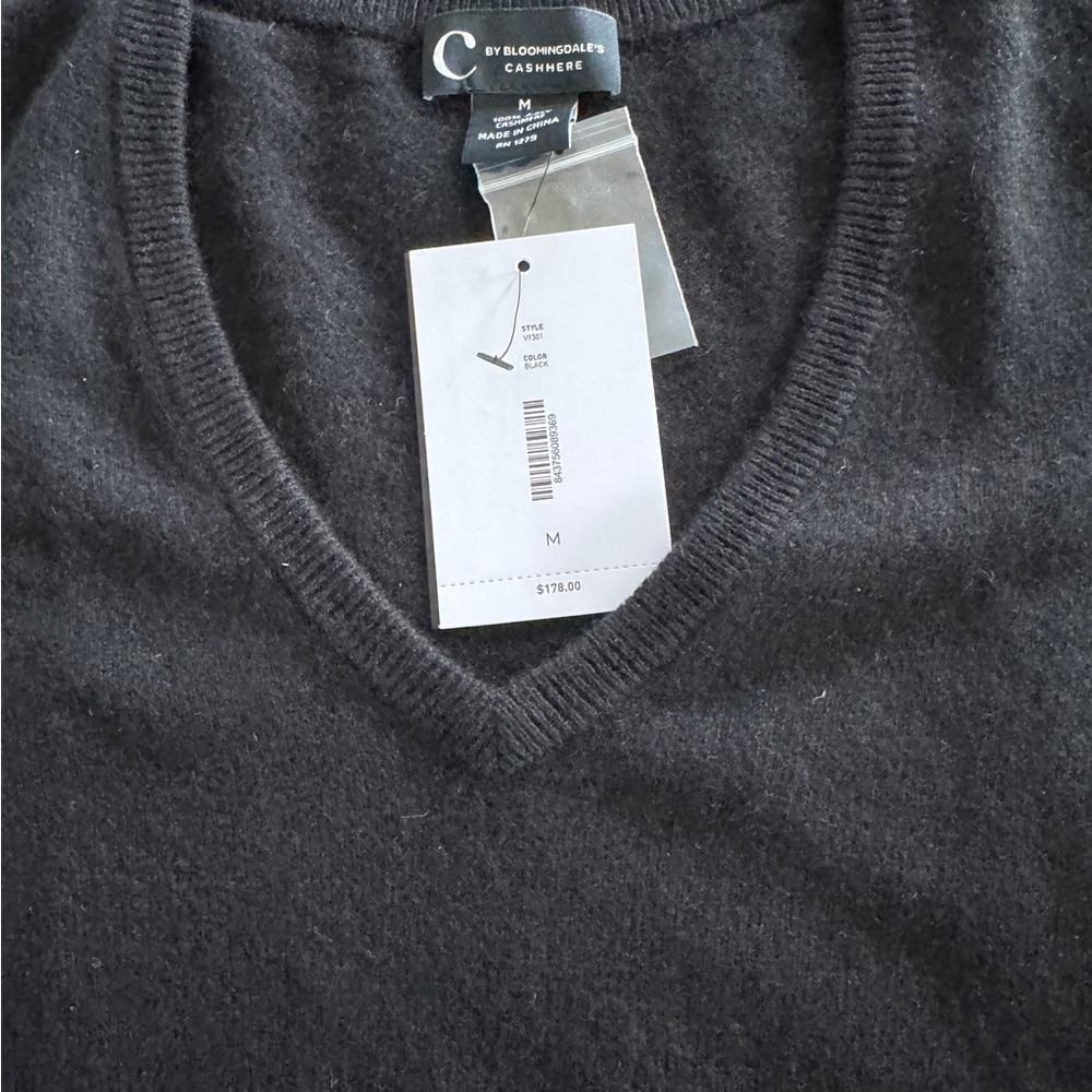 Black cashmere sweater
